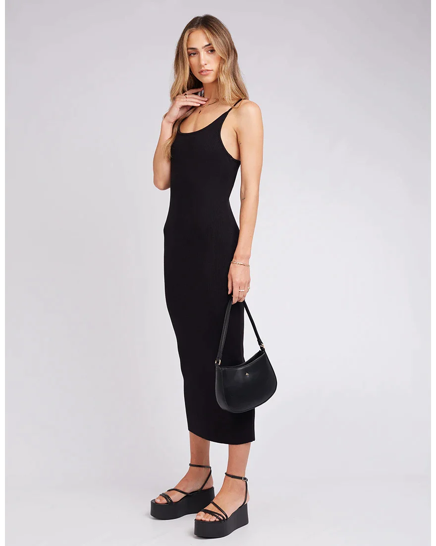 JORGE LANA MIDI DRESS BLACK