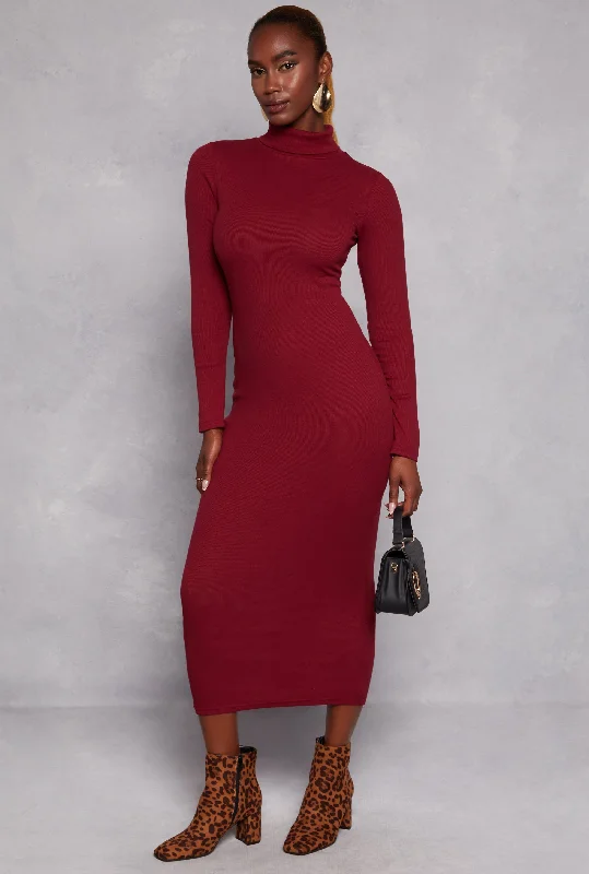 Daisy Turtleneck Midi Dress