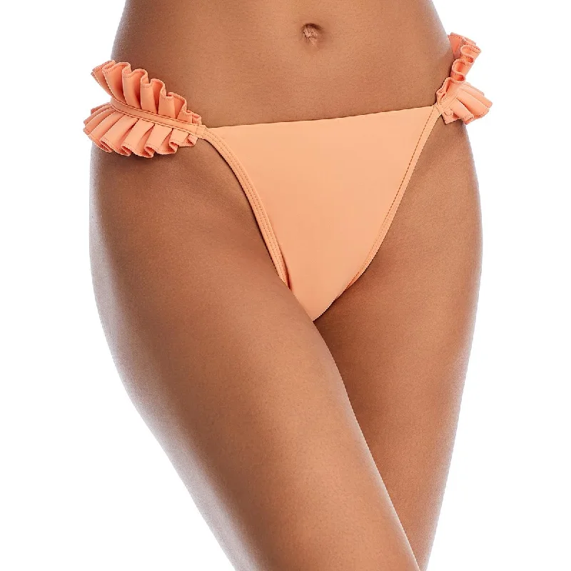 Andrea Iyamah Womens Ruffled Nylon Swim Bottom Separates Beachy Ruffle Bikini