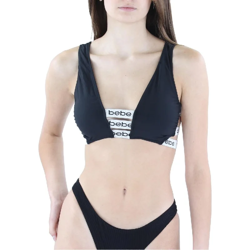 Bebe Womens Stretch Bikini Swim Bottom Separates Plus-Size Bikini Set