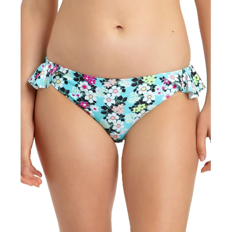 California Waves Womens Floral Ruffled Swim Bottom Separates Sporty Swimwear Bottoms California Waves Womens Floral Ruffled Swim Bottom Separates Sporty Swimwear Bottoms