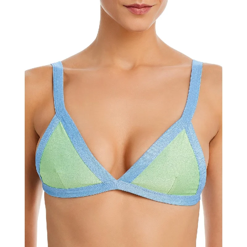 Capittana Womens Olivia Shine Top Metallic Polyester Bikini Swim top Sporty Swimsuit Style Capittana Womens Olivia Shine Top Metallic Polyester Bikini Swim top Sporty Swimsuit Style