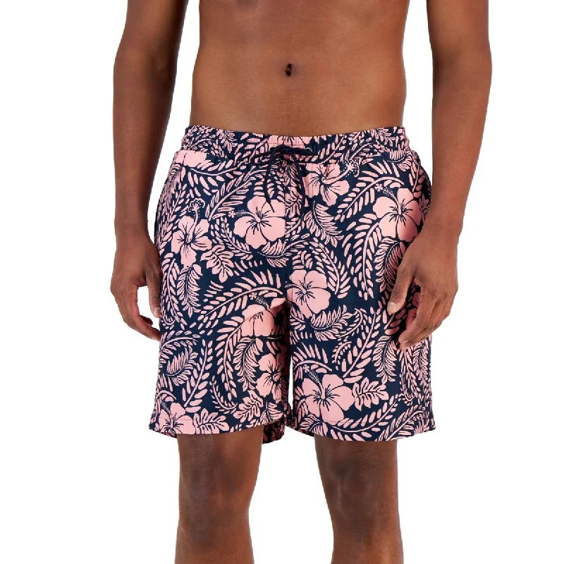 Club Room Mens Floral Print  Swim Trunks Comfortable Tankini Set