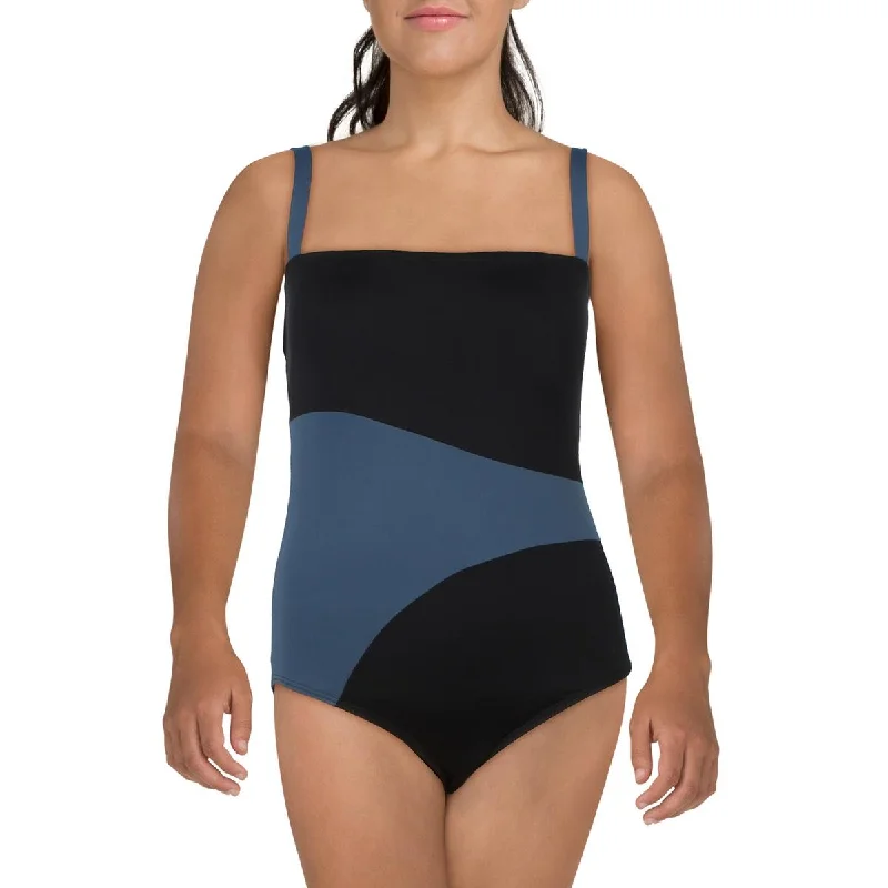 Contours by Coco Reef Womens Solid Nylon One-Piece Swimsuit Sexy Monokini Swimsuit