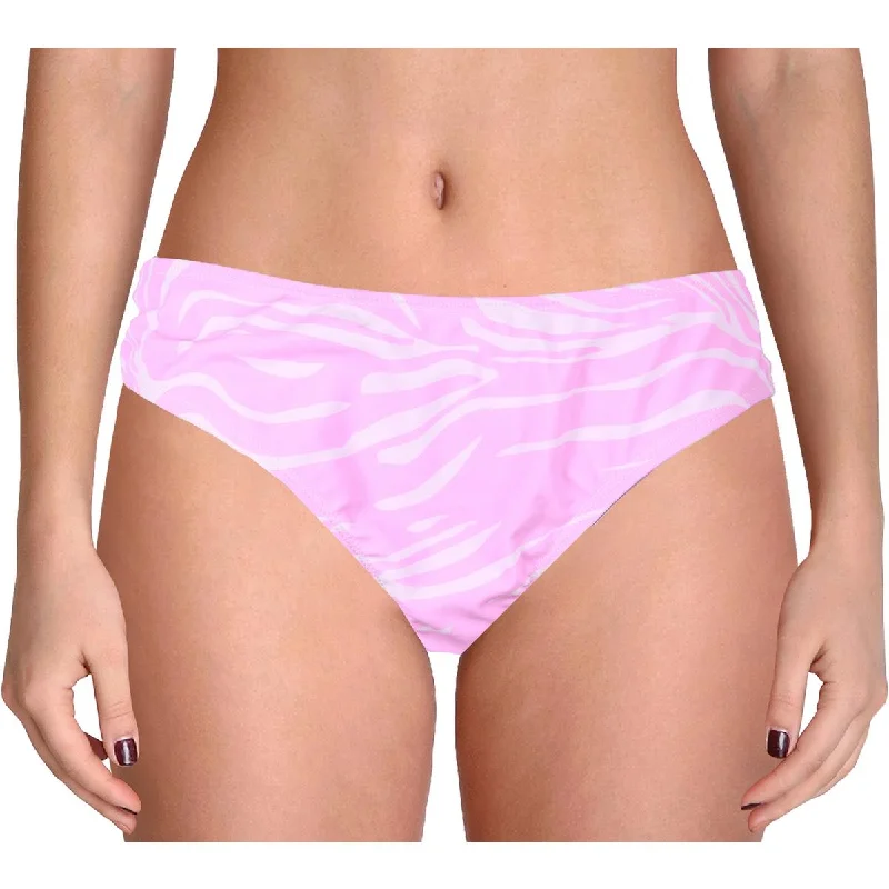 Cyn & Luca Womens Printed Cut-Out Swim Bottom Separates Swimsuit with Skirt