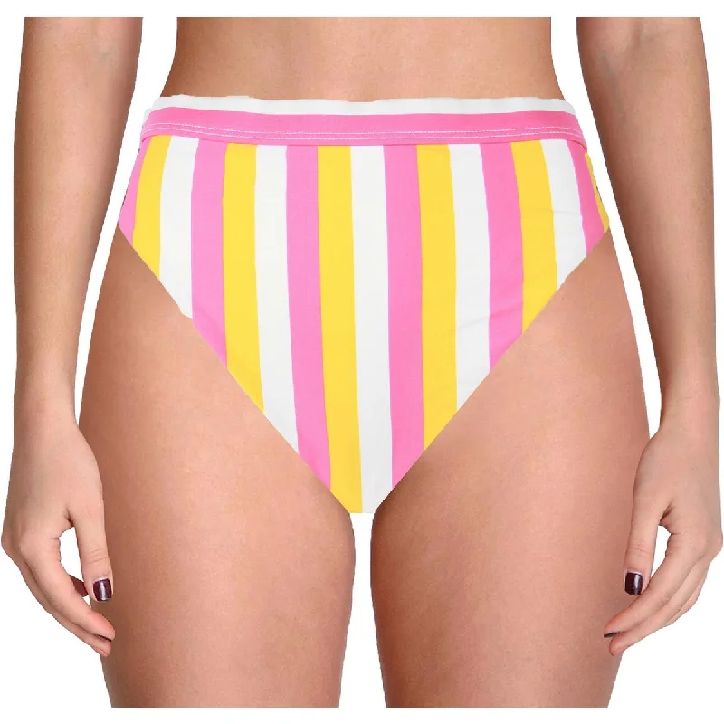 Dippin' Daisy's Womens Striped High Waist Swim Bottom Separates Chic Beach Cover-Up