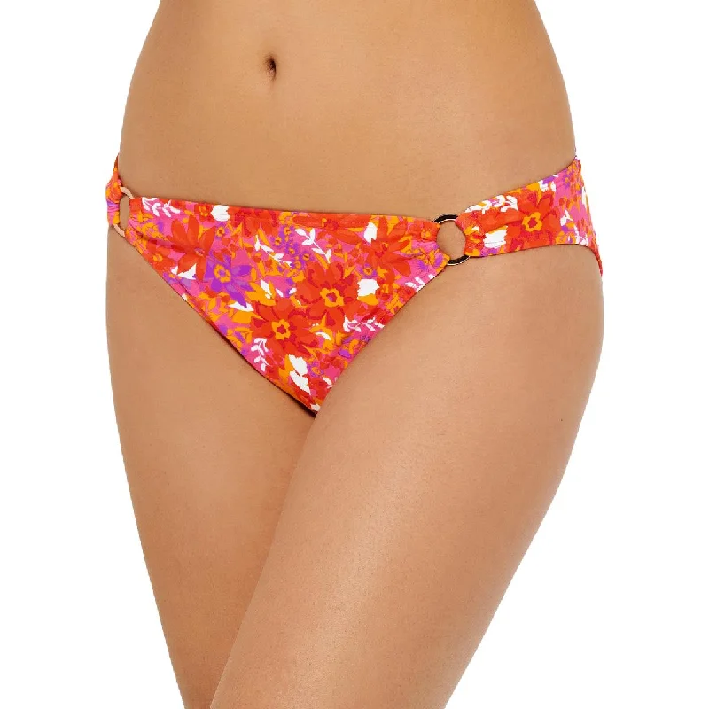 Hula Honey Womens Juniors Floral O-Ring Swim Bottom Separates Plunge Neckline Swimsuit Hula Honey Womens Juniors Floral O-Ring Swim Bottom Separates Plunge Neckline Swimsuit