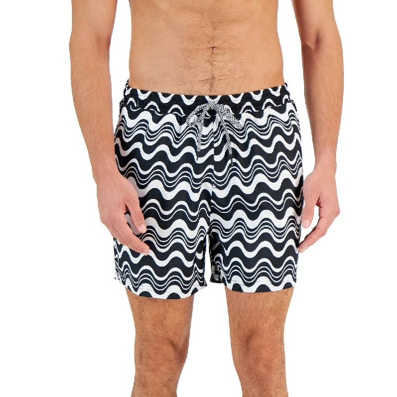 INC Mens Mesh Pattern Swim Trunks Tropical Print Bikini