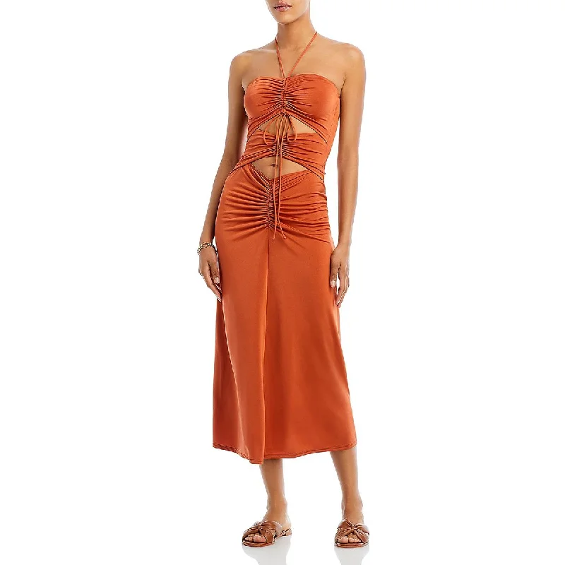 JADE Swim Womens Strappy  Swimdress Bold Color Swimsuit