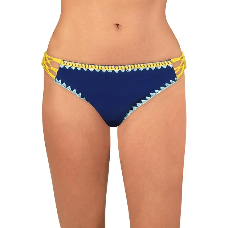 Jessica Simpson Womens Lattice Embroidered Swim Bottom Separates Stylish Cover-Up Set