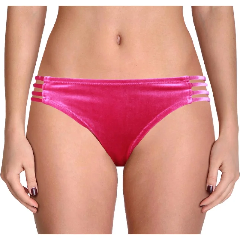 Jessica Simpson Womens Velveteen Hipster Swim Bottom Separates Lace-Detail Bikini Set Jessica Simpson Womens Velveteen Hipster Swim Bottom Separates Lace-Detail Bikini Set