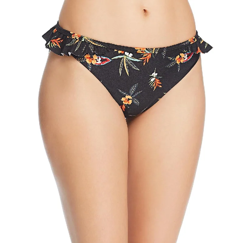 Minkpink Womens Sunkissed Frill Floral Print Ruffled Bikini Swim Bottom Swim Dress with Belt
