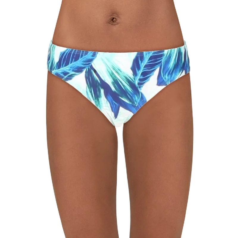 Rachel Rachel Roy Womens Printed Lined Swim Bottom Separates Timeless Black Bikini