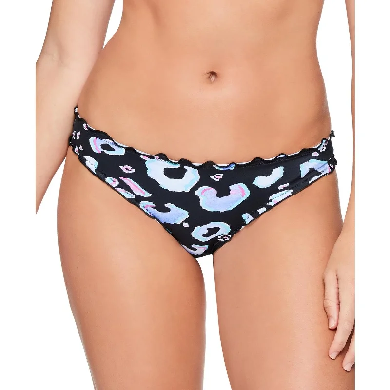 Salt + Cove Womens Animal Instinct Ruffled Printed Swim Bottom Separates Adjustable Bikini Bottoms Salt + Cove Womens Animal Instinct Ruffled Printed Swim Bottom Separates Adjustable Bikini Bottoms