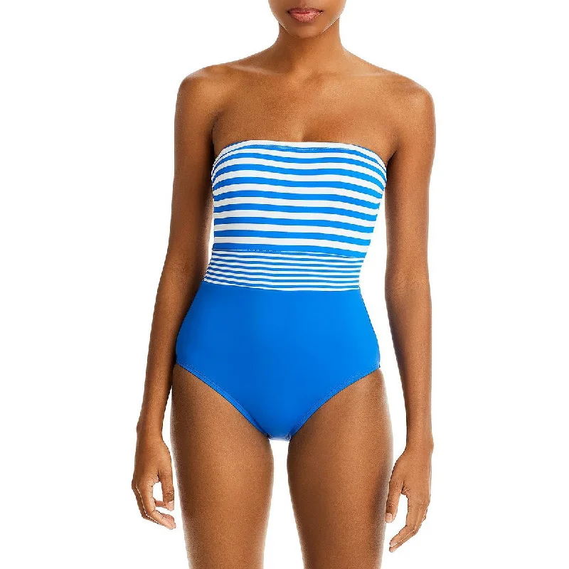 Tommy Bahama Womens Breaker Bay Striped Bandeau One-Piece Swimsuit Stylish Swimsuit Set Tommy Bahama Womens Breaker Bay Striped Bandeau One-Piece Swimsuit Stylish Swimsuit Set