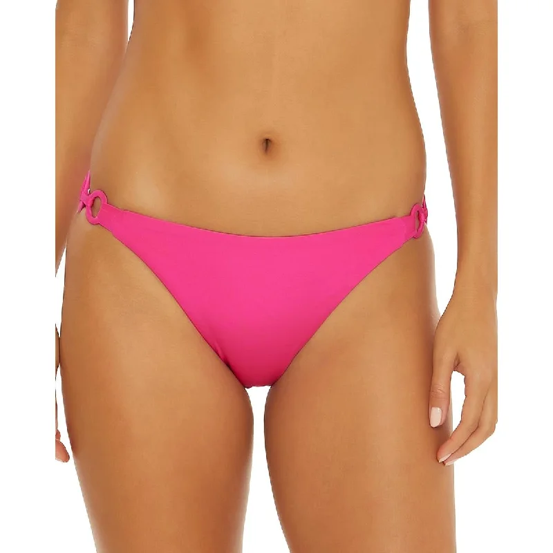 Trina Turk Womens Solid Nylon Swim Bottom Separates Halter Neck Swimsuit