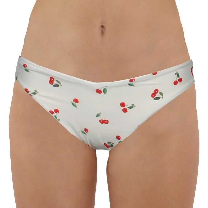 We Wore What Womens Delilah Printed Nylon Swim Bottom Separates Elegant Halter Bikini
