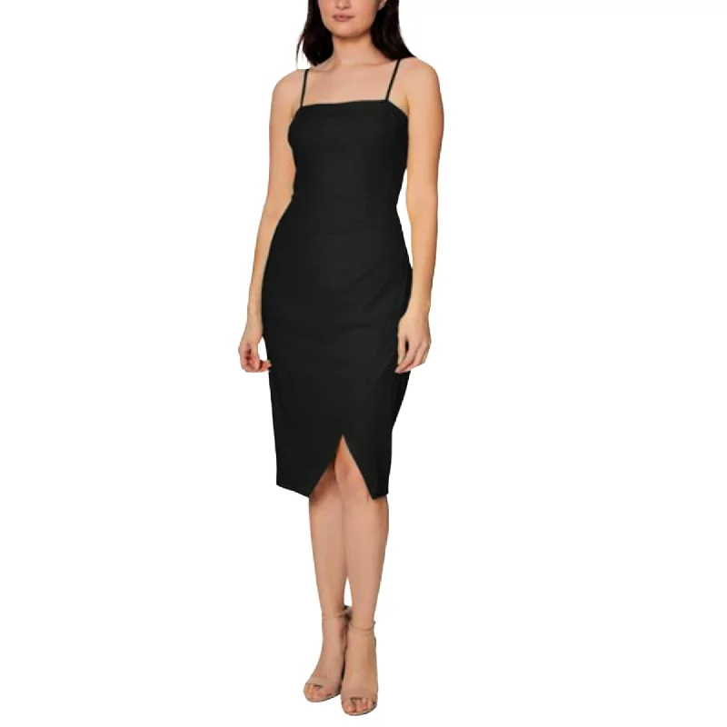 Betsey Johnson Women's Square Neck Gathered Asymmetric Hem Mini Dress Stylish Short Sleeve Mini Dress Betsey Johnson Women's Square Neck Gathered Asymmetric Hem Mini Dress Stylish Short Sleeve Mini Dress