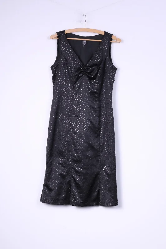 CDN Continue Womens 34 Xs Mini Dress V Neck Sequins Sleeveless Shiny Cozy Knitted Mini Dress CDN Continue Womens 34 Xs Mini Dress V Neck Sequins Sleeveless Shiny Cozy Knitted Mini Dress