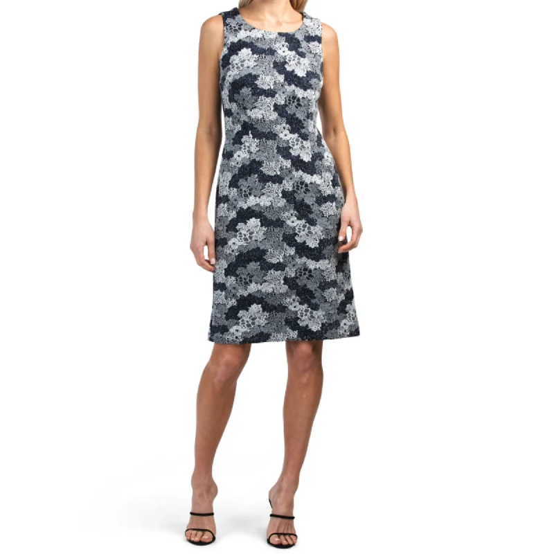 Premise Women's Floral Crochet Sleeveless Mini Dress Classic Floral Print Mini Dress Premise Women's Floral Crochet Sleeveless Mini Dress Classic Floral Print Mini Dress