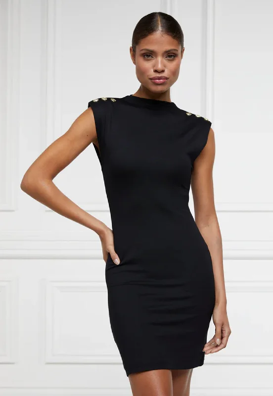 Harper Sleeveless Mini Dress - Black Trendy Tulle Mini Dress