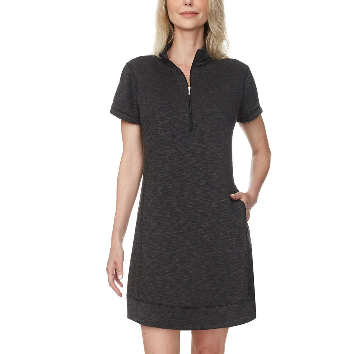 Legendary Outfitters Women's Cotton Blend Quarter Zip Casual Mini Dress Cozy Knitted Mini Dress Legendary Outfitters Women's Cotton Blend Quarter Zip Casual Mini Dress Cozy Knitted Mini Dress