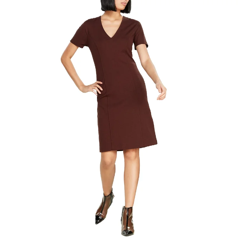 Ottod'Ame Women's Cocoa Sheath Mini Dress Classic Floral Mini Dress