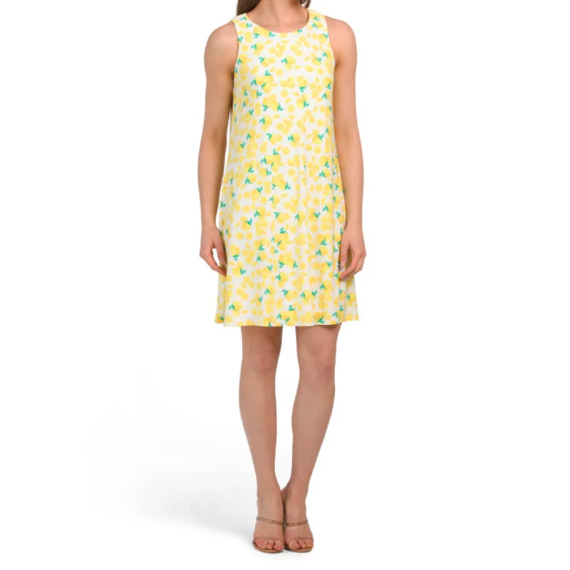 PAPPAGALLO Women's Gwen Live Gives You Lemons Swing Mini Dress Comfortable Bodycon Mini Dress PAPPAGALLO Women's Gwen Live Gives You Lemons Swing Mini Dress Comfortable Bodycon Mini Dress