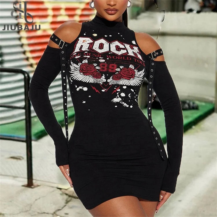 Sexy Half High Neck Eyelet Graphic Mini Dress Women Long Sleeve Bodycon Spring Dress Stylish Sweetheart Mini Dress Sexy Half High Neck Eyelet Graphic Mini Dress Women Long Sleeve Bodycon Spring Dress Stylish Sweetheart Mini Dress
