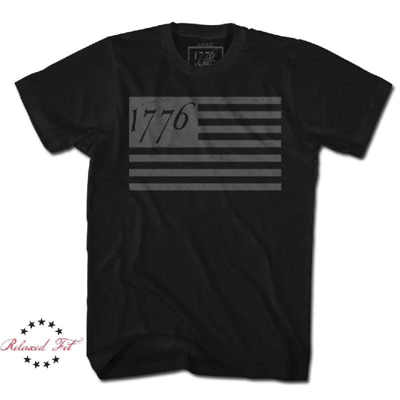 1776 Flag Tee - Blacked Out (LIMITED) - Women's Relaxed Fit