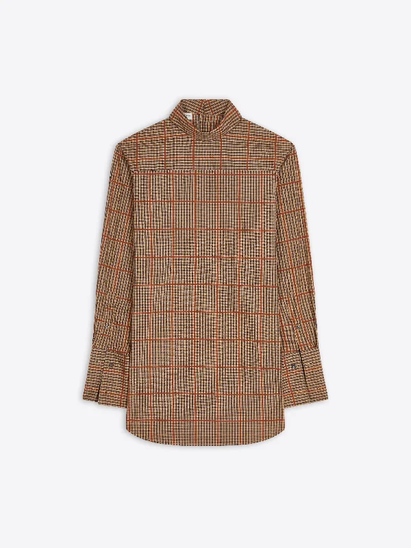 Turtleneck shirt Trendy Tie-Front Short Shirt