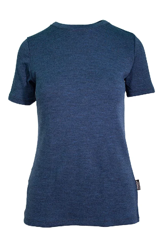 250 Women's Merino Short Sleeve T-Shirt First One - Denim