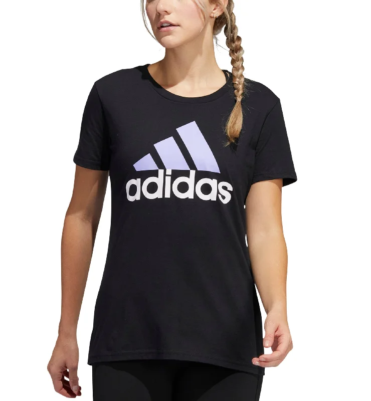 Adidas Womens Badge Of Sport Logo Cotton T-Shirt