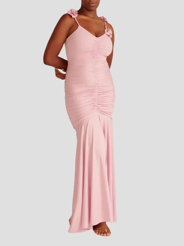 Alejandra Slip Maxi Dress in Lavender Stylish Boho Chic Maxi Dress