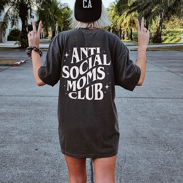 Anti Social Moms Club Heavyweight Tee