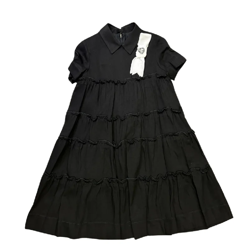 Black Gathered Twill Maxi Dress Stylish Boho Maxi Dress