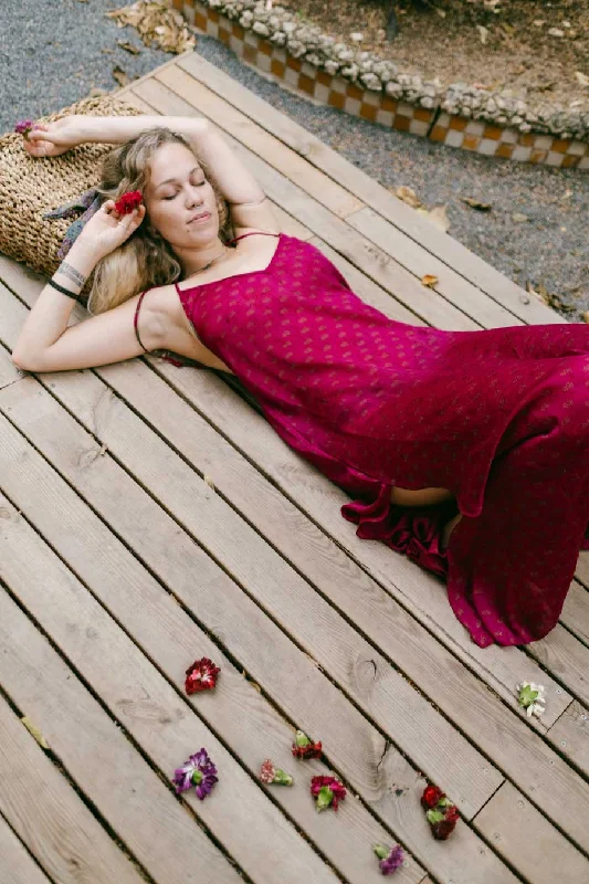 CARURUPA Maxi Dress Trendy A-Line Maxi Dress