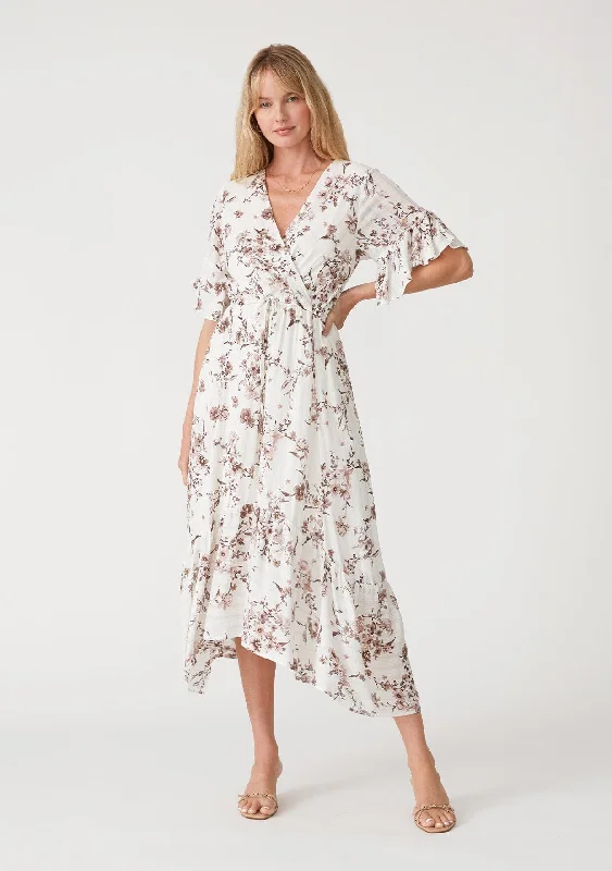 Elena Floral Maxi Dress Chic Boho Print Maxi Dress