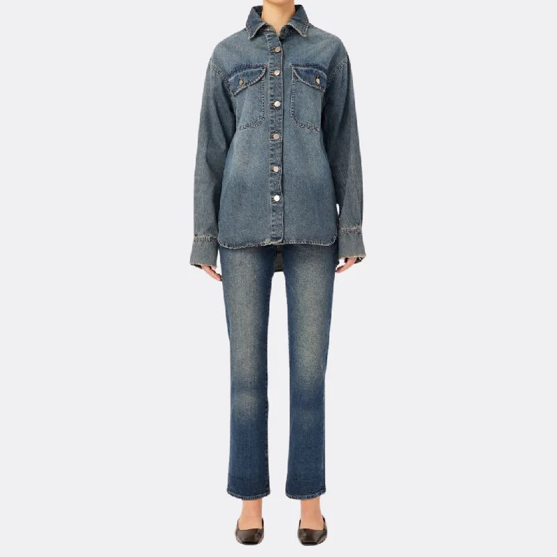 Faye Shirt (Fisher) Comfortable Knit Short Shirt