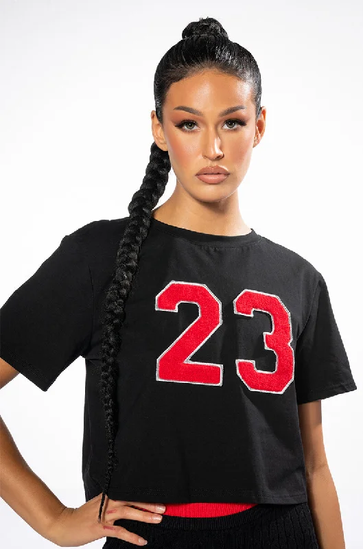 FLAUNT IT OPEN BACK T SHIRT Casual Button-Up Short Tee