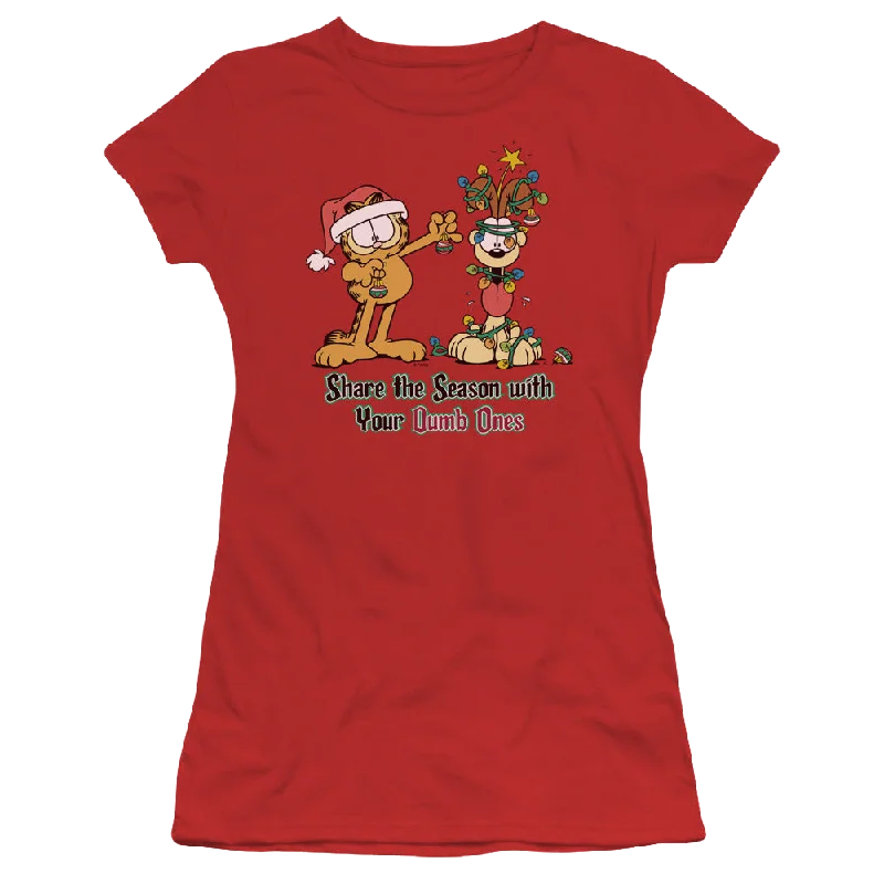 Garfield Share The Season - Juniors T-Shirt