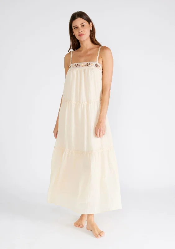 Harlow Tiered Maxi Dress Comfortable Maxi Dress with Belt