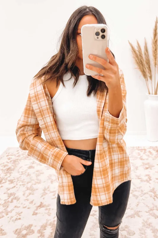 Harriette Check Shirt Checkered Comfortable Loose Short Sleeve