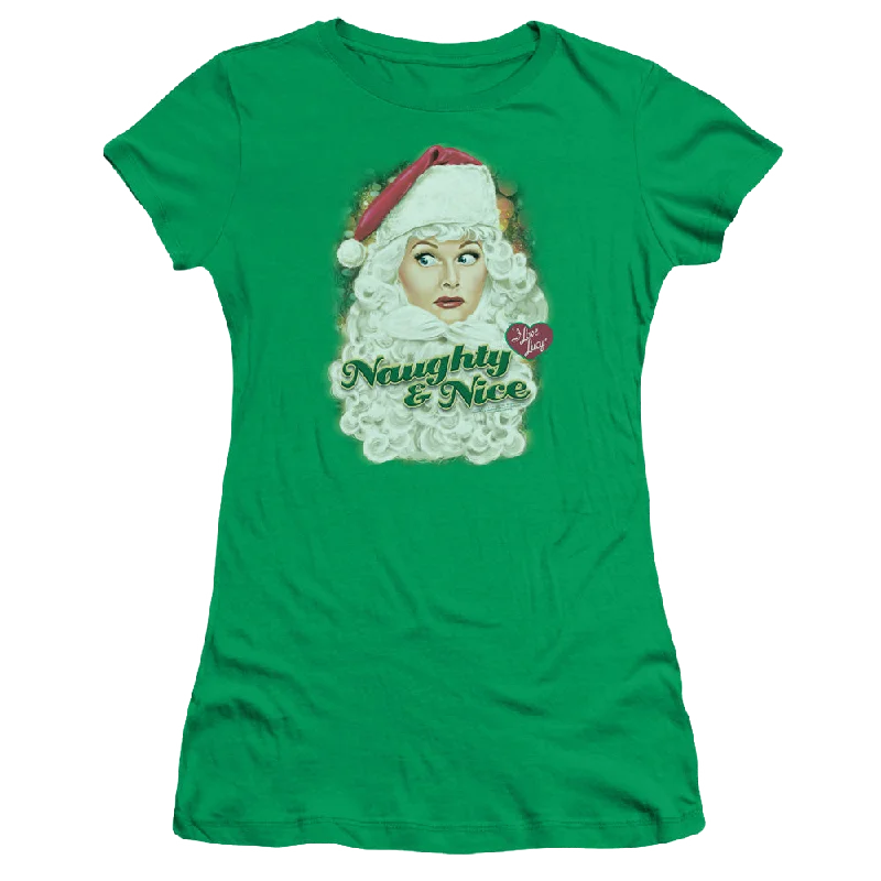 I Love Lucy Santa - Juniors T-Shirt