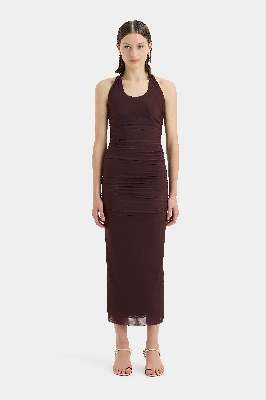 Jacques Knot Midi Dress Comfortable Wrap Midi Dress