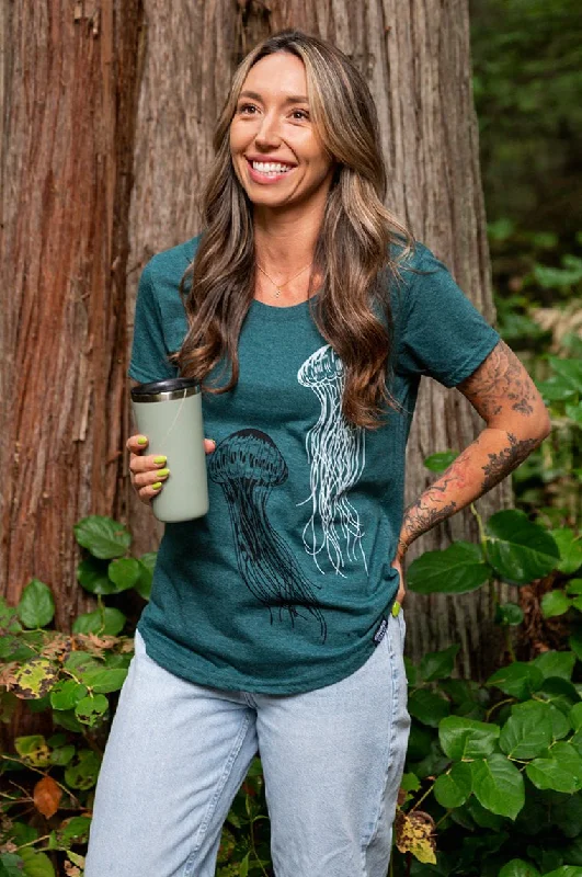 JELLYFISH - Women's Eco Tee - Heather Green