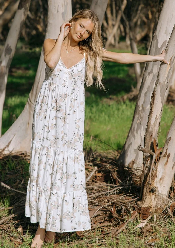 Josie Floral Maxi Dress Fashionable High-Waist Maxi Dress