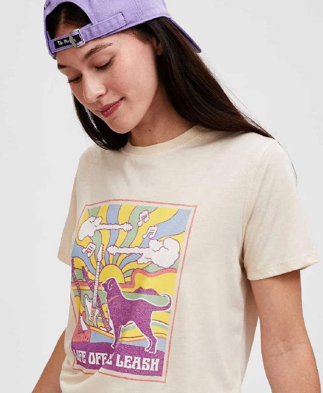 Ladies Rock & Roll Skies Shortsleeve Tee