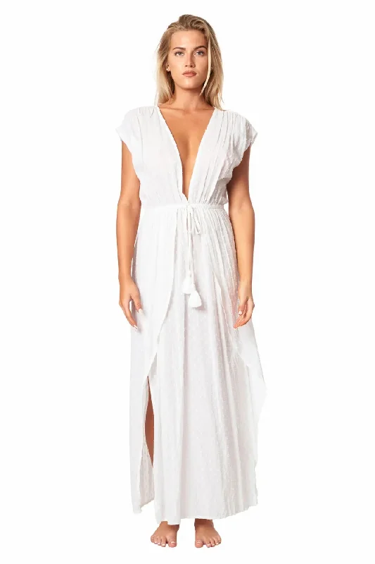 Melonie 2 Slit Maxi Dress Cozy Spaghetti Strap Maxi Dress