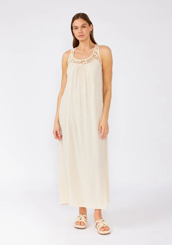 Odessa Crochet Maxi Dress Cozy Ribbed Maxi Dress